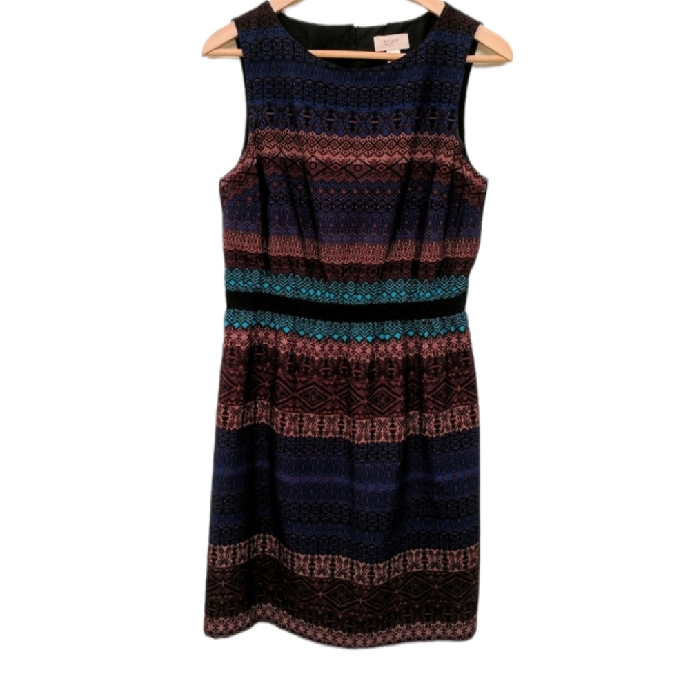 5/$20 Loft | Tribal print dress S